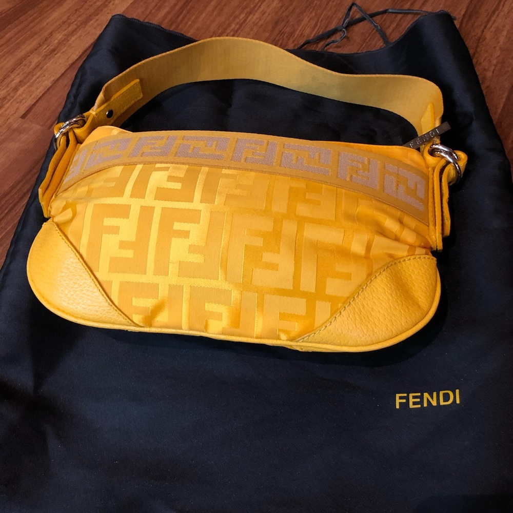 Fendi zip code hobo bag